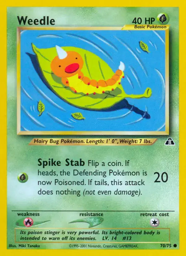 Weedle - 70/75 - Neo Discovery