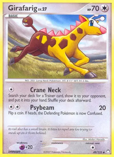 Girafarig - 49/123 - Mysterious Treasures