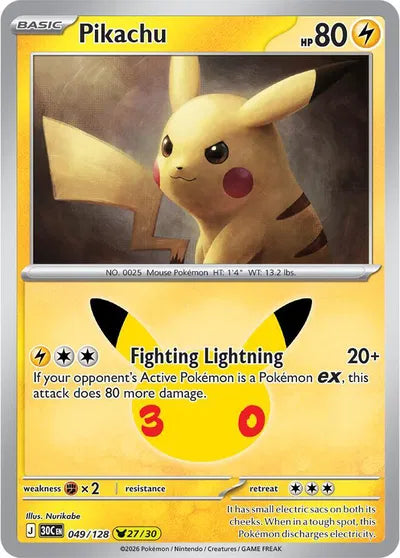Pikachu - 049 - 30th Celebration