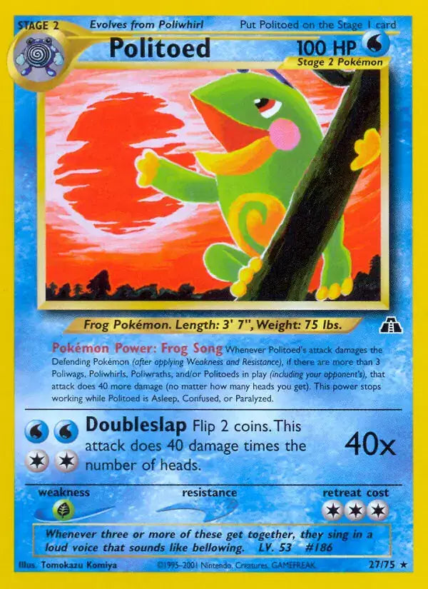 Politoed - 27/75 - Neo Discovery