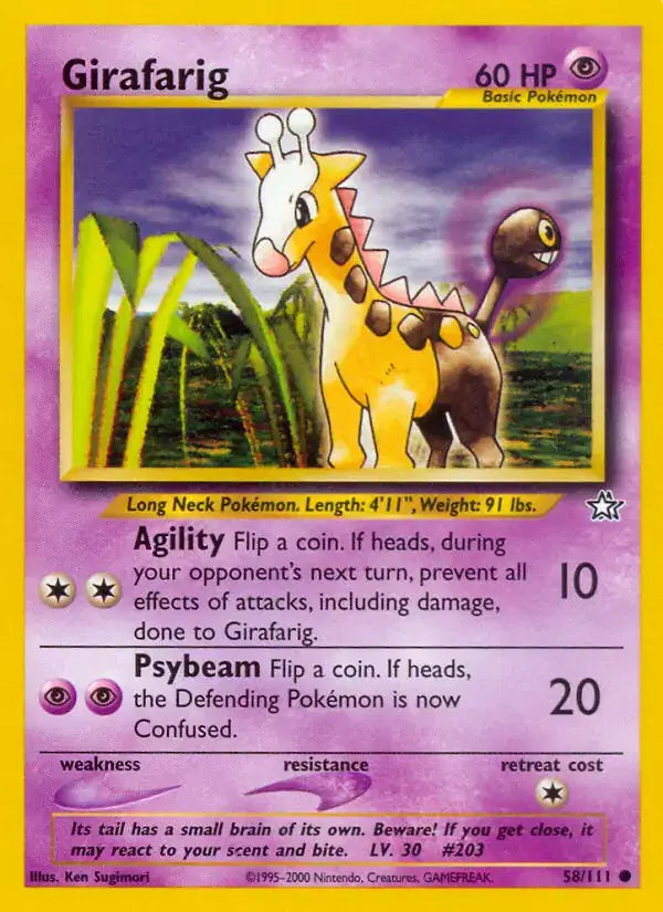 Girafarig - 58/111 - Neo Genesis