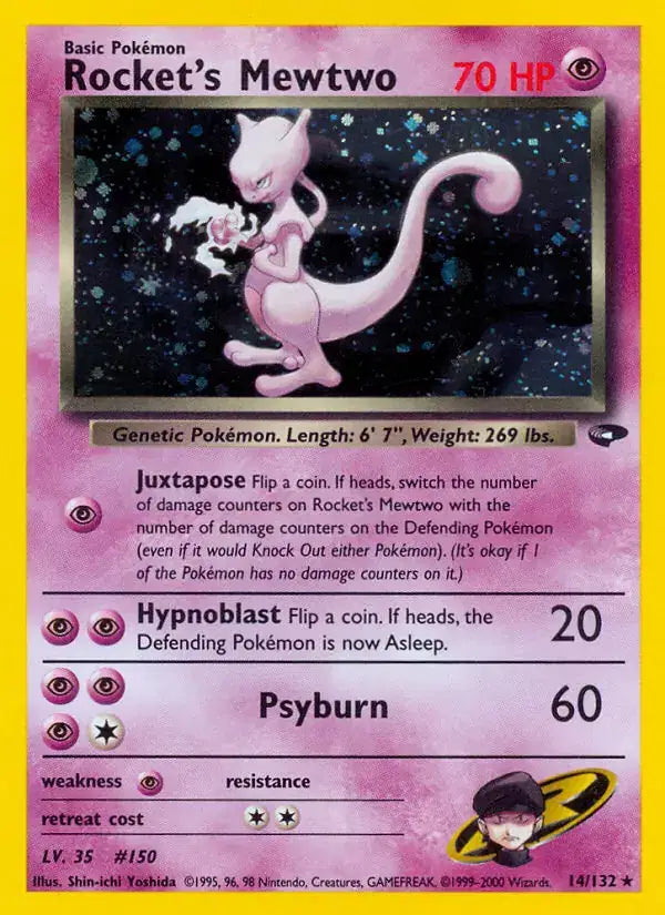 Rocket's Mewtwo - 14/132 - Gym Challenge