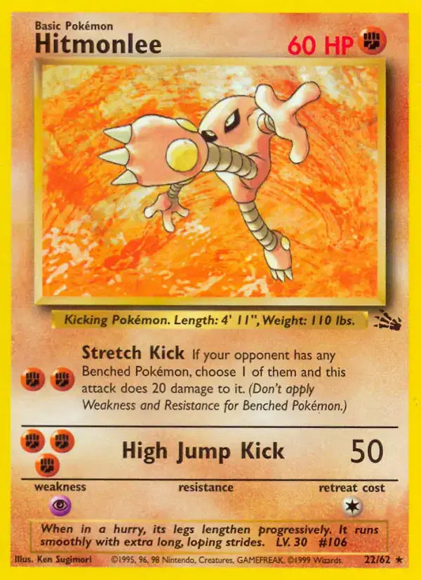 Hitmonlee - 22/62 - Fossil