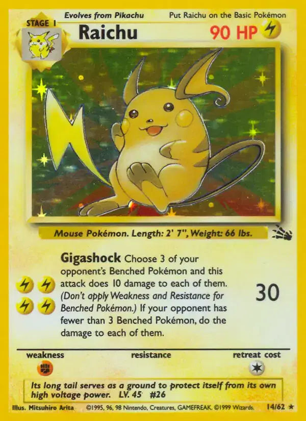 Raichu - 14/62 - Fossil