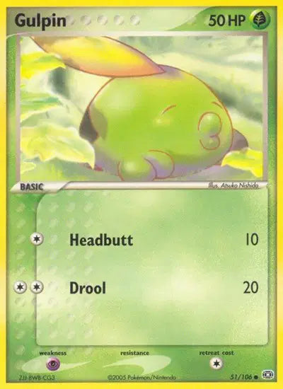 Gulpin - 51/106 - EX Emerald