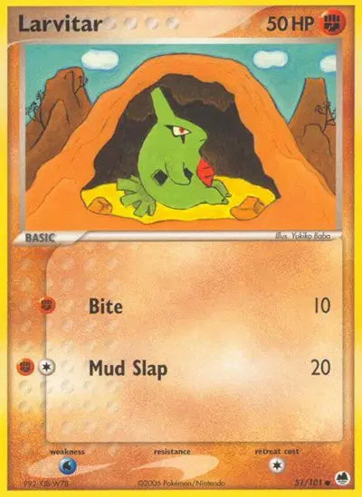 Larvitar - 51/101 - Ex Dragon Frontiers