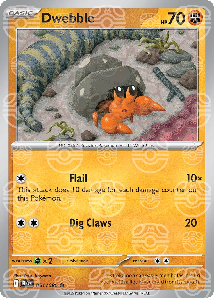 Dwebble - 051/086 - Black Bolt