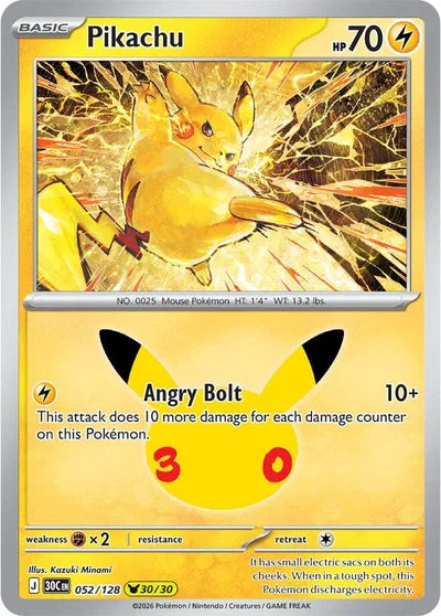 Pikachu - 052 - 30th Celebration
