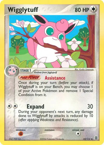 Wigglytuff - 52/112 - Ex FireRed & LeafGreen