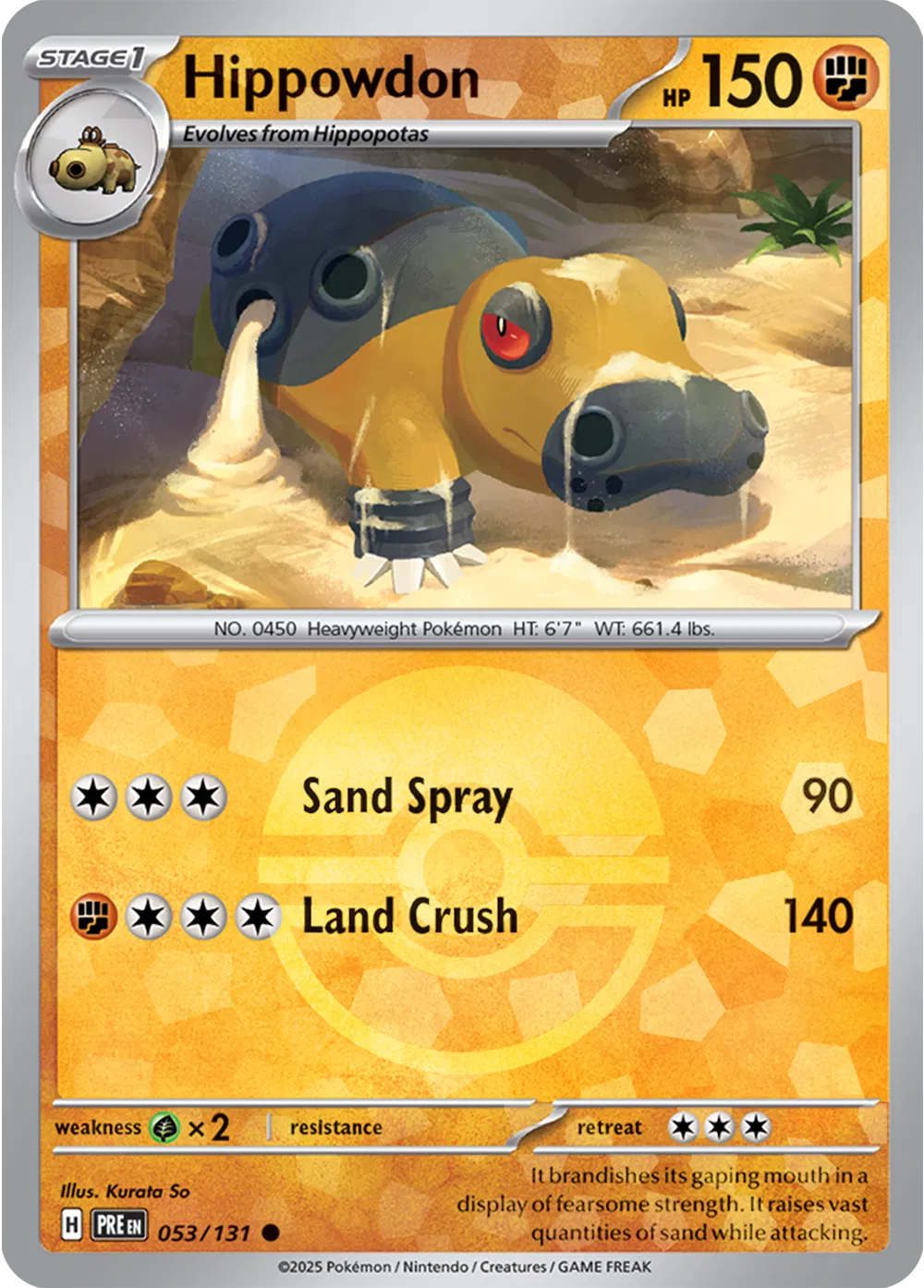 Hippowdon - 053/131 - Prismatic Evolutions