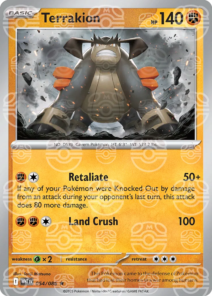 Terrakion - 054/086 - White Flare