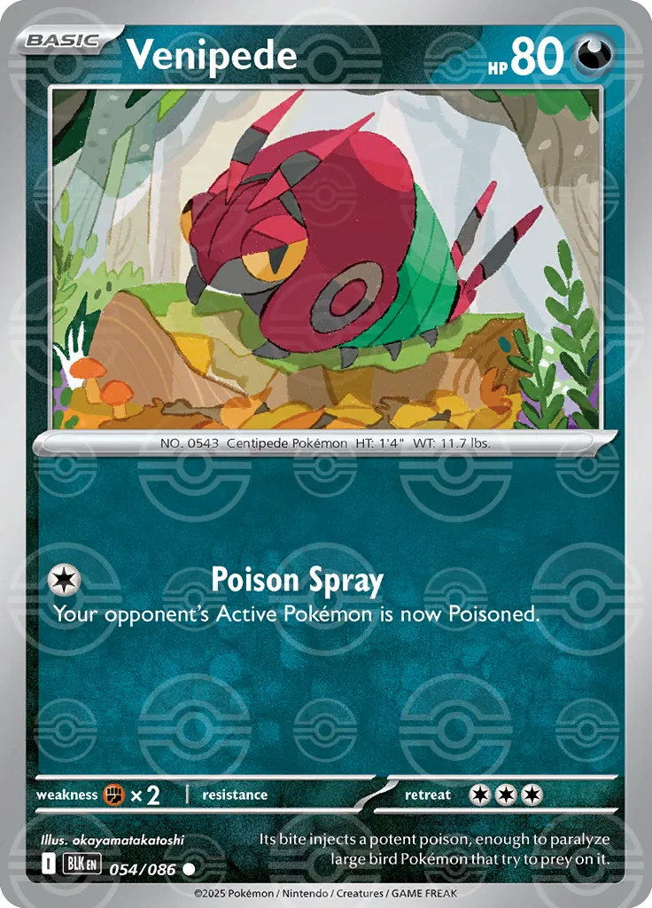 Venipede - 054/086 - Black Bolt