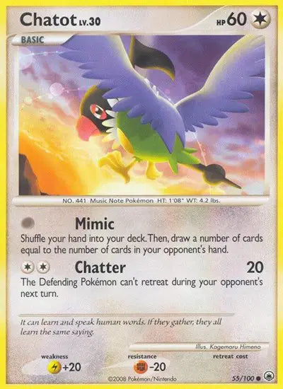 Chatot - 55/100 - Majestic Dawn