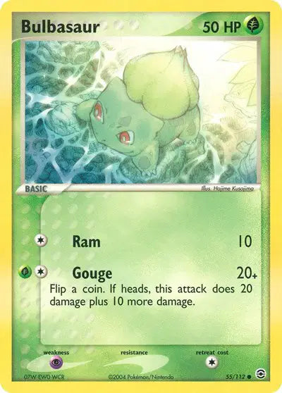 Bulbasaur - 55/112 - Ex FireRed & LeafGreen
