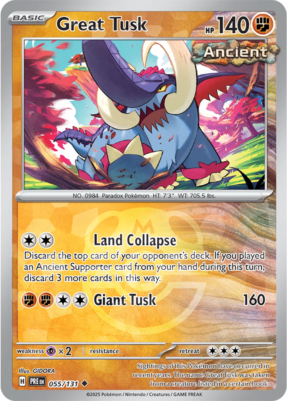 Great Tusk - 055/131 - Prismatic Evolutions