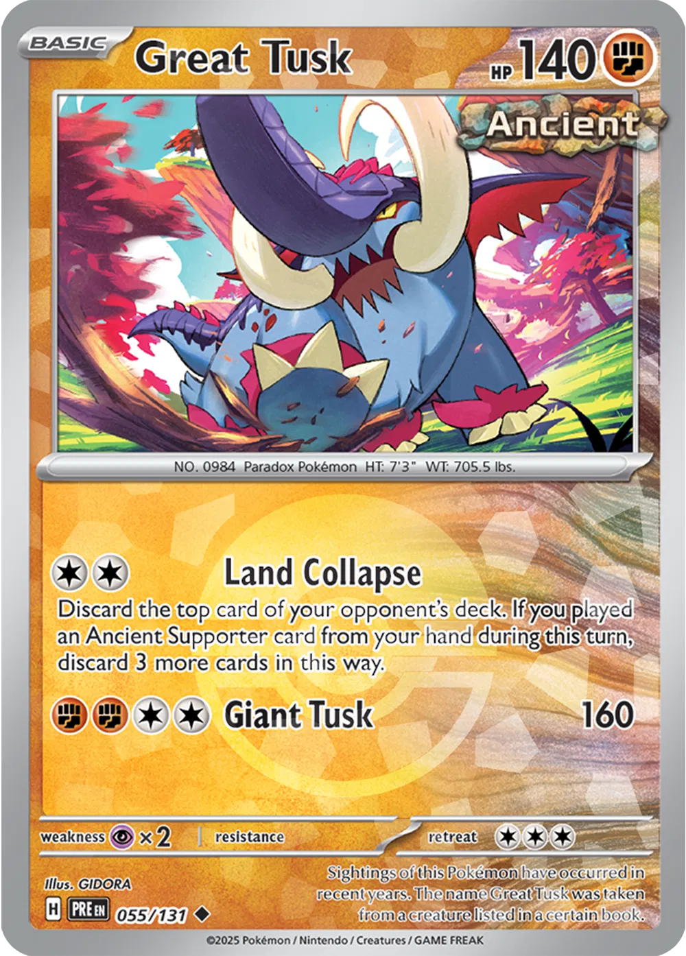 Great Tusk - 055/131 - Prismatic Evolutions