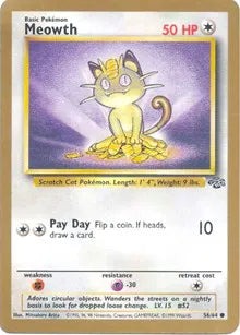 Meowth - 56/64 - Gold Bordered Promo - Miscellaneous