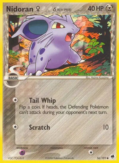 Nidoran F - 56/101 - Ex Dragon Frontiers