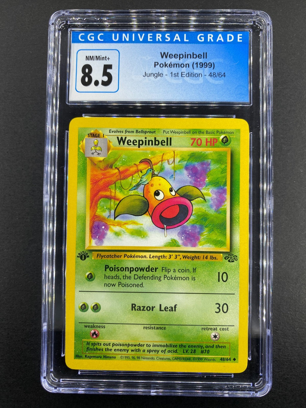 Weepinbell - 48/64 - Jungle - 1st Edition - CGC 8.5