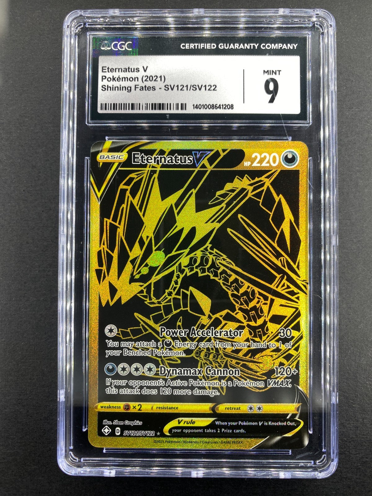 Eternatus V - SV121/SV122 - Shining Fates - Shiny Vault - CGC 9