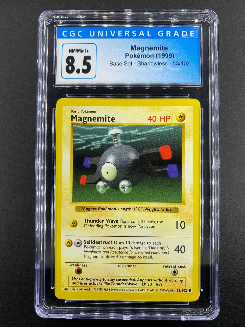 Magnemite - 53/102 - Base Set - CGC 8.5