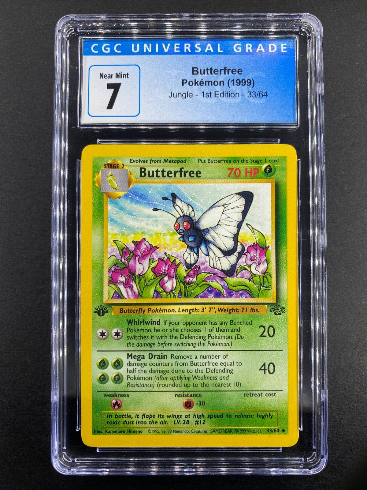 Butterfree - 33/64 - Jungle - 1st Edition - CGC 7
