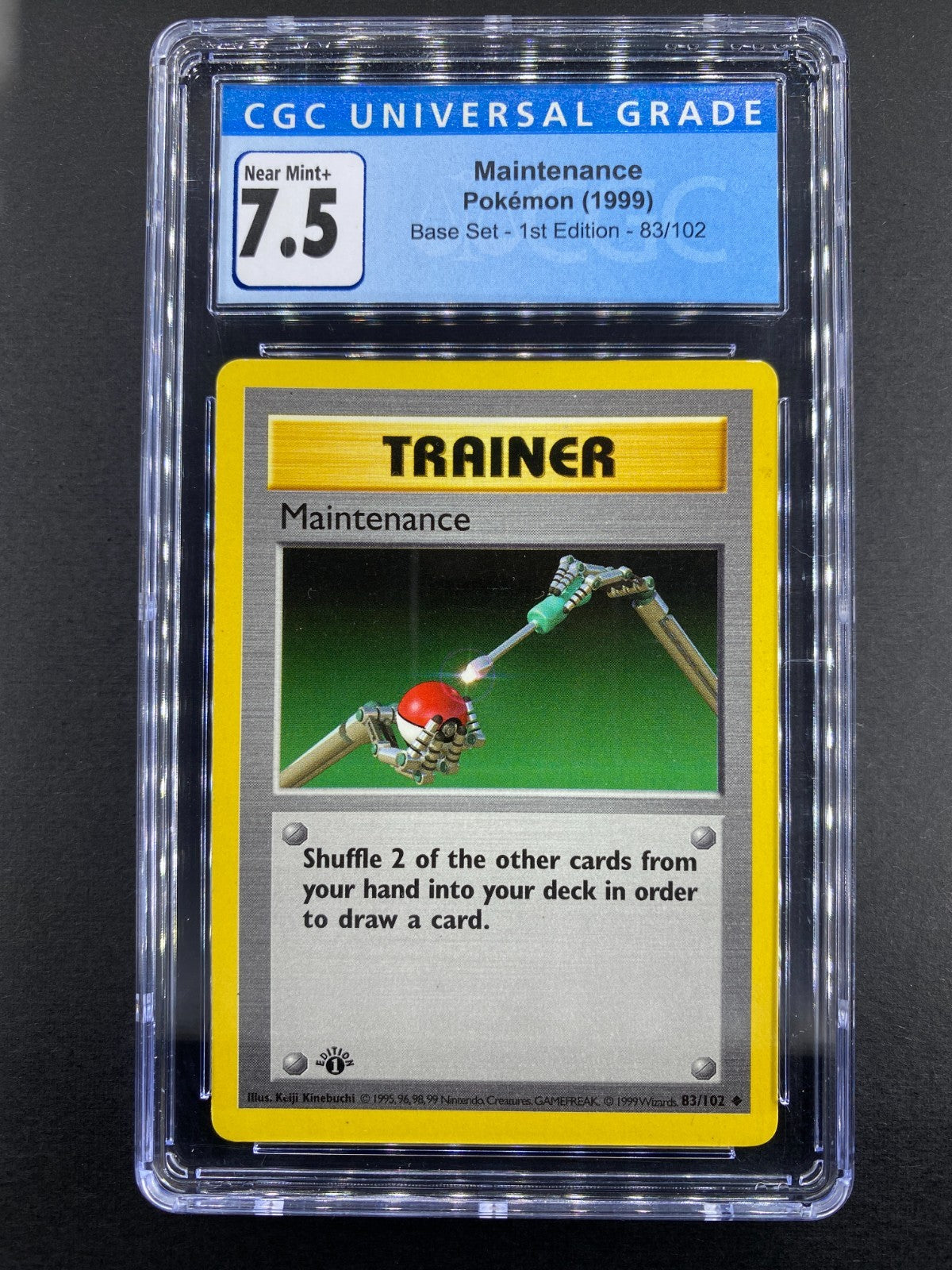 Maintenance - 83/102 - Base Set - 1st Edition - Shadowless - CGC 7.5