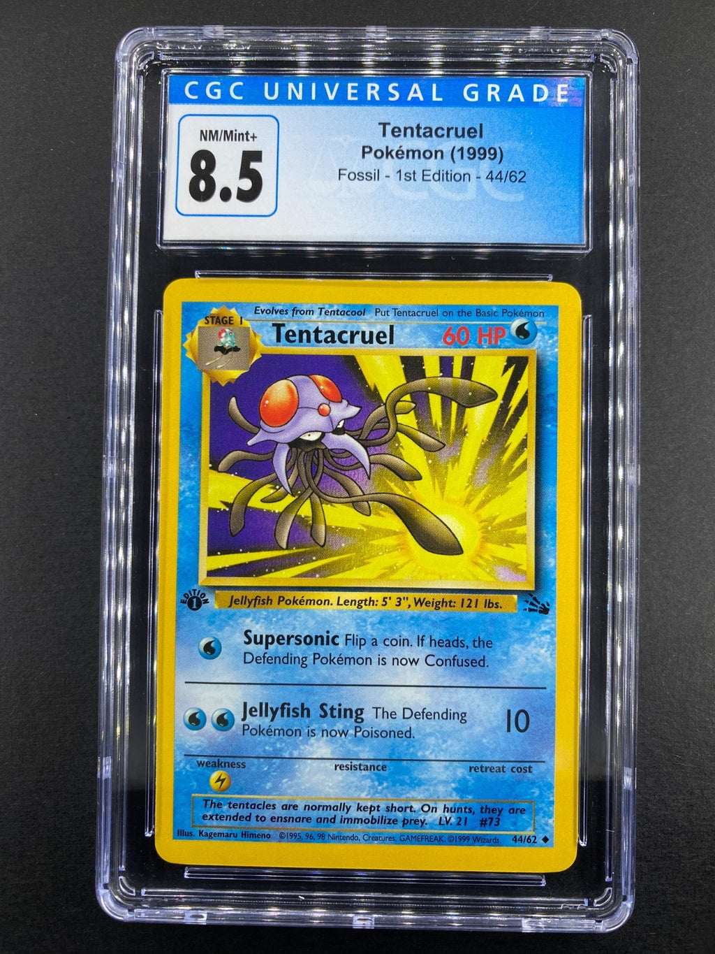 Tentacruel - 44/62 - Fossil - 1st Edition - CGC 8.5