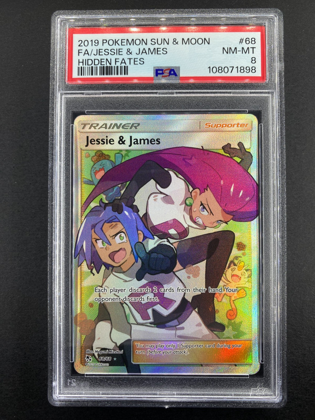 Jessie & James - 68/68 - Hidden Fates - PSA 8