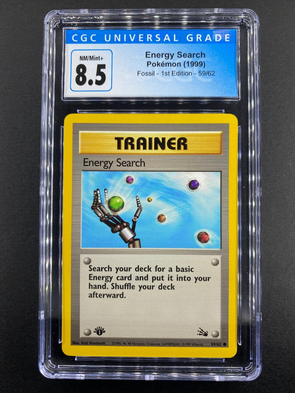 Energy Search - 59/62 - Fossil - 1st Edition - CGC 8.5