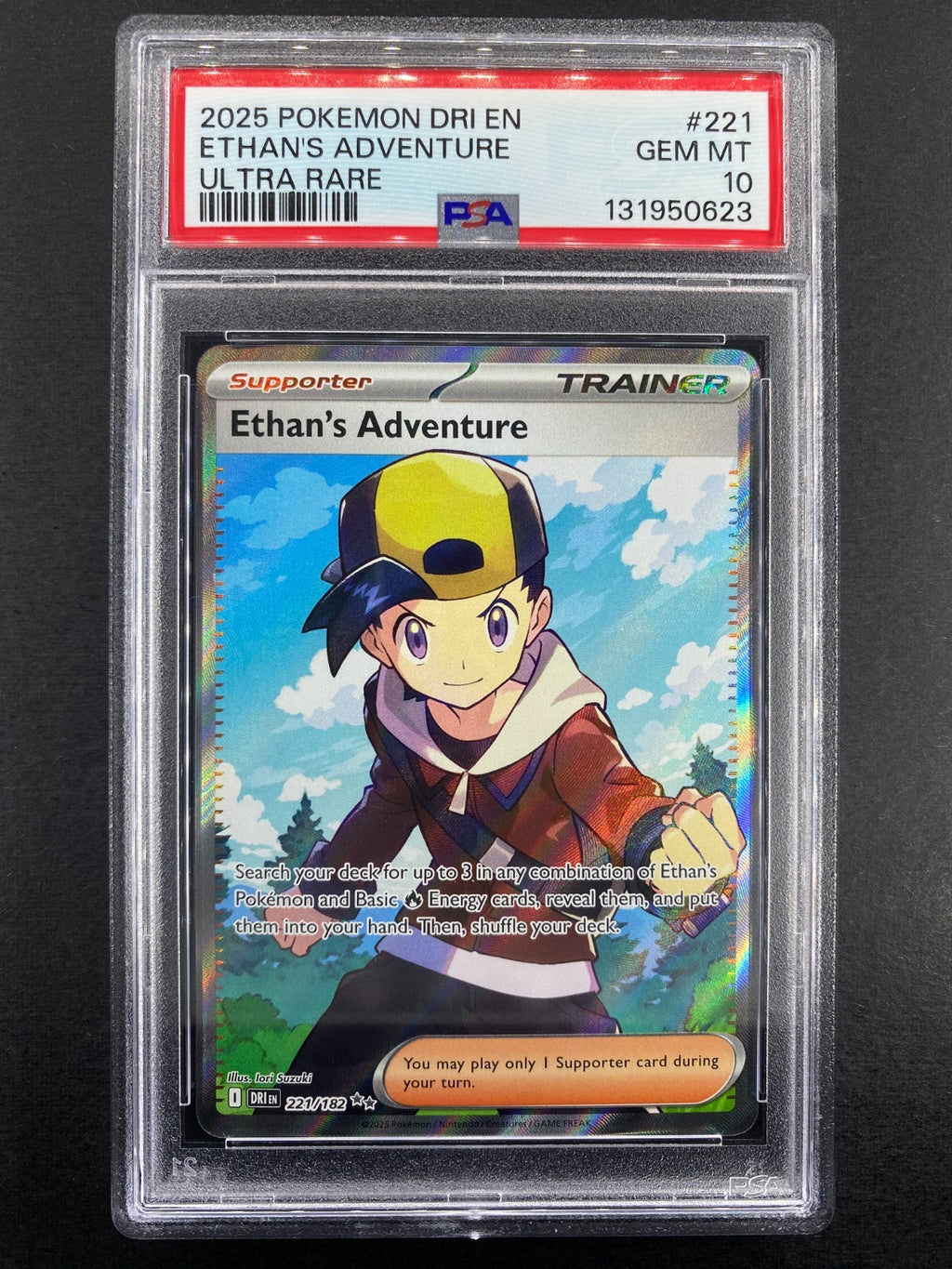 Ethan's Adventure - 221/182 - Destined Rivals - PSA 10