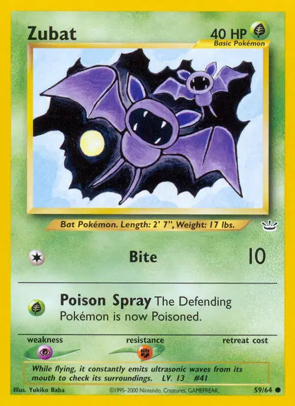 Zubat - 59/64 - Neo Revelation