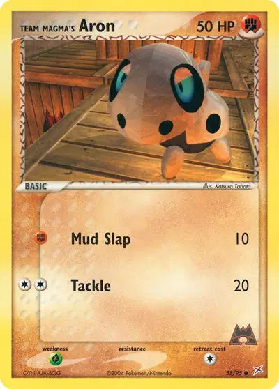 Team Magma's Aron - 58/95 - Ex Team Magma vs Team Aqua