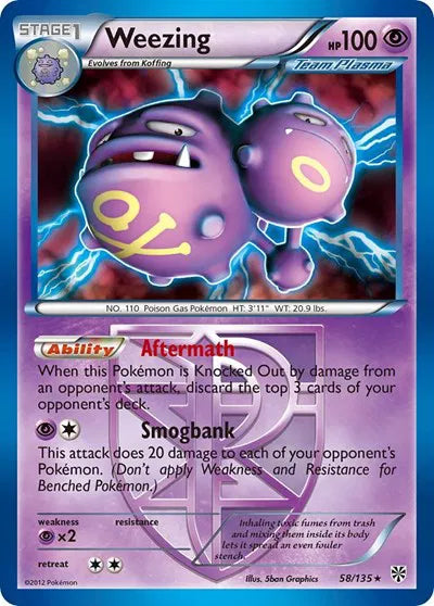 Weezing - 58/135 - Team Plasma - Deck Exclusives