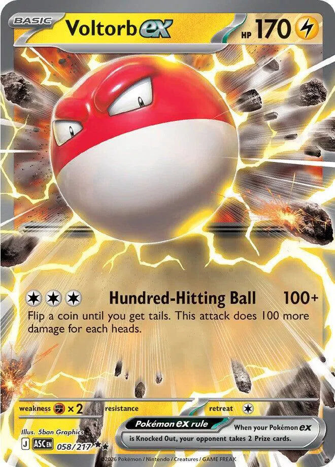 Voltorb ex - 058/217 - Ascended Heroes
