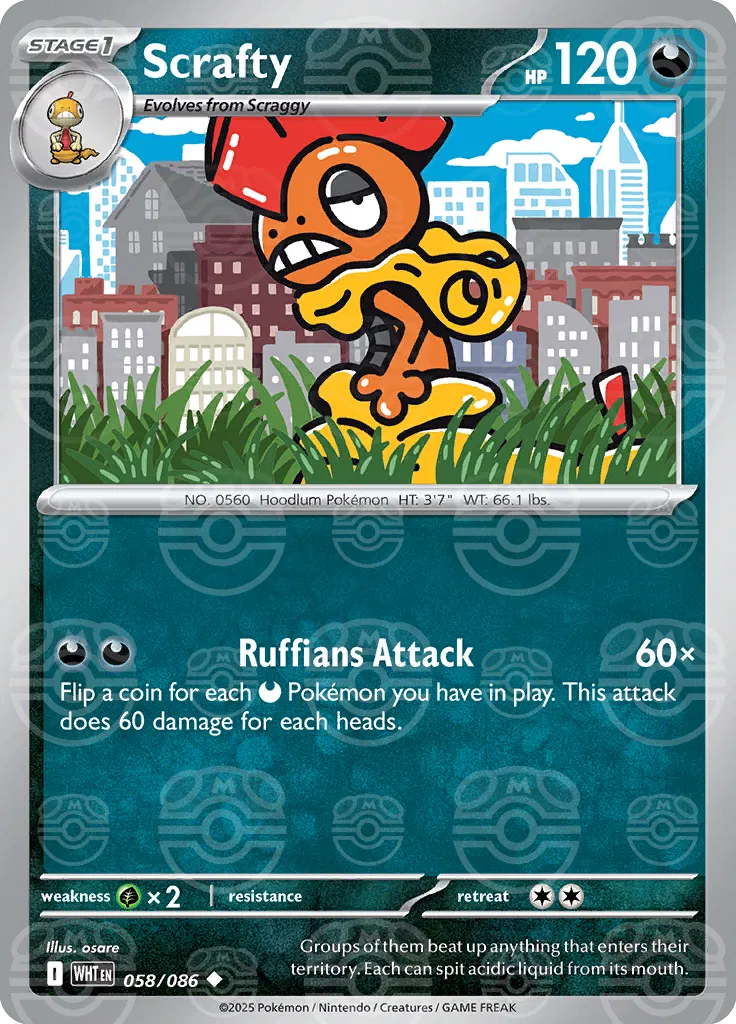 Scrafty - 058/086 - White Flare