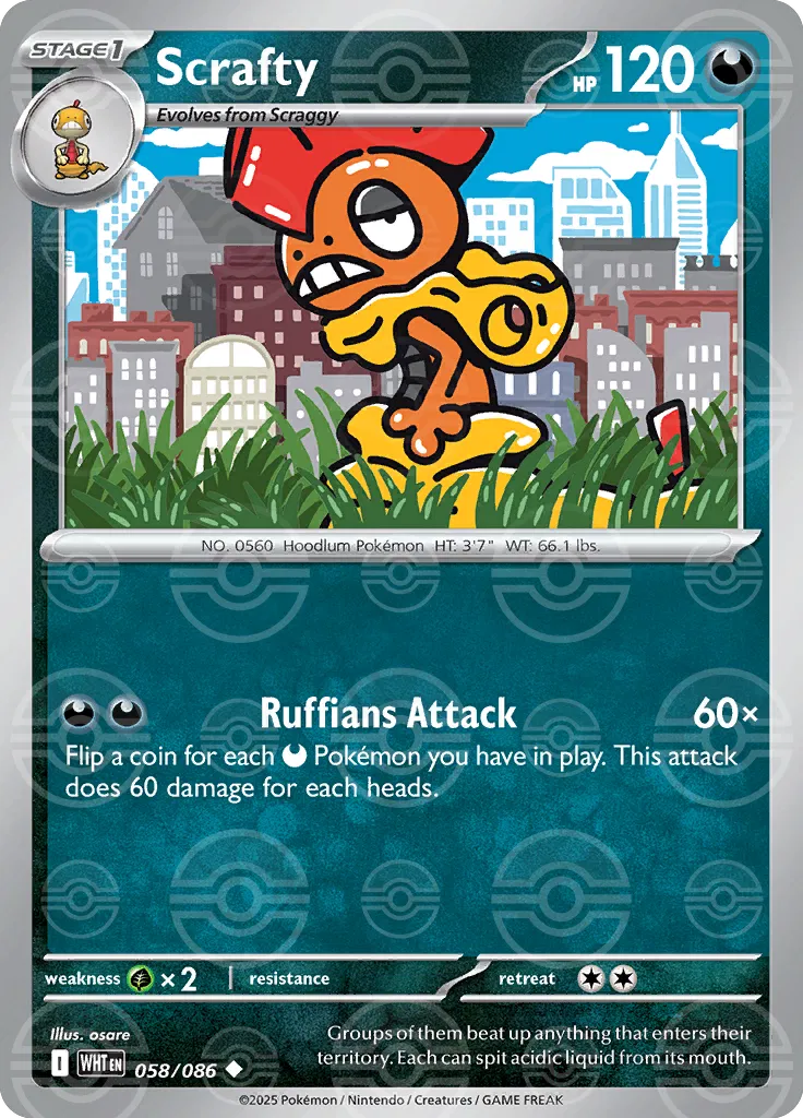 Scrafty - 058/086 - White Flare