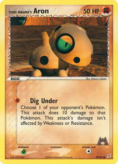 Team Magma's Aron - 59/95 - Ex Team Magma vs Team Aqua