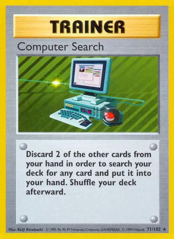 Computer Search - 71/102 - Shadowless - Base Set