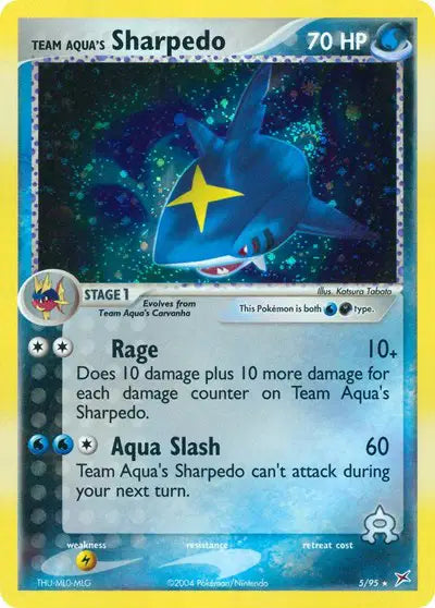 Team Aqua's Sharpedo - 5/95 - Ex Team Magma vs Team Aqua
