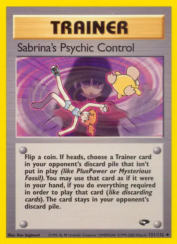 Sabrina's Psychic Control - 121/132 - Gym Challenge