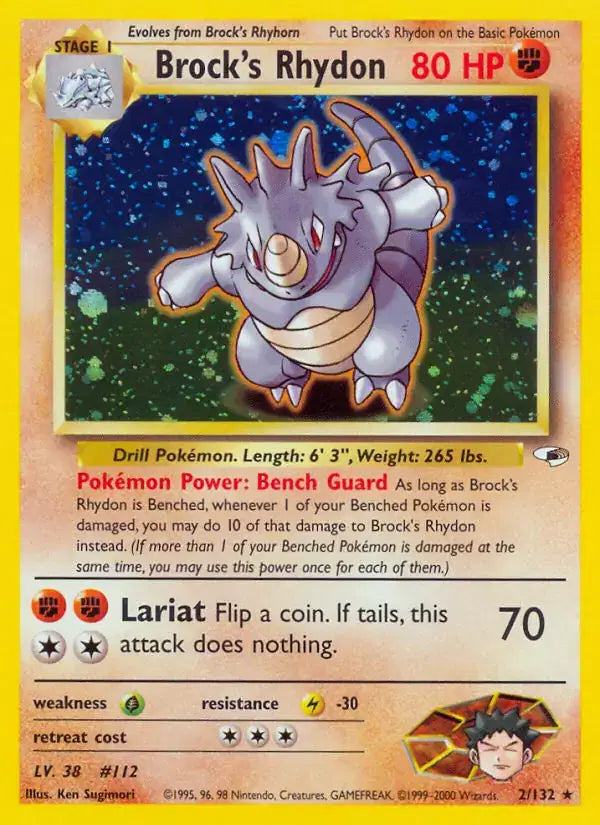Brock's Rhydon - 2/132 - Gym Heroes