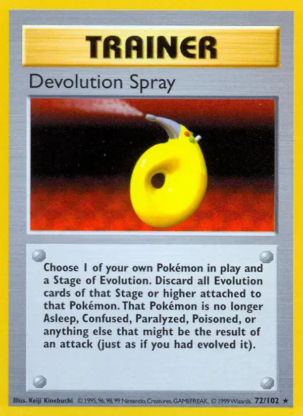 Devolution Spray - 72/102 - Shadowless - Base Set