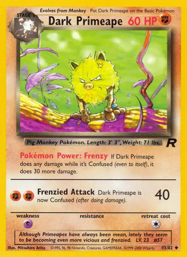 Dark Primeape - 43/82 - Team Rocket