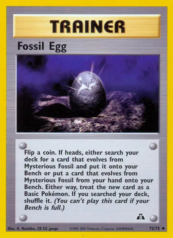 Fossil Egg - 72/75 - Neo Discovery