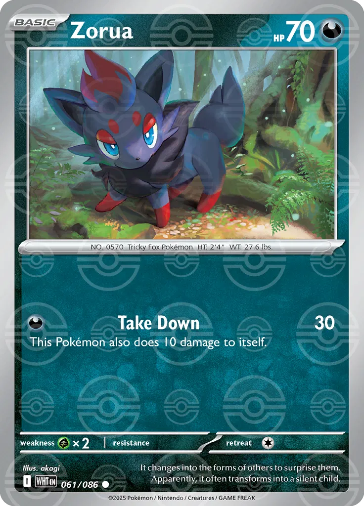 Zorua - 061/086 - White Flare