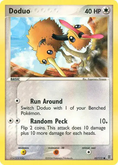 Doduo - 62/112 - Ex FireRed & LeafGreen