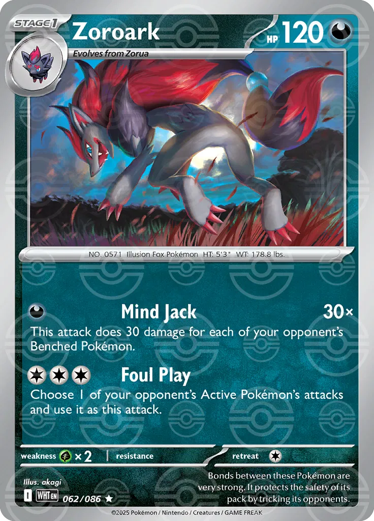 Zoroark - 062/086 - White Flare