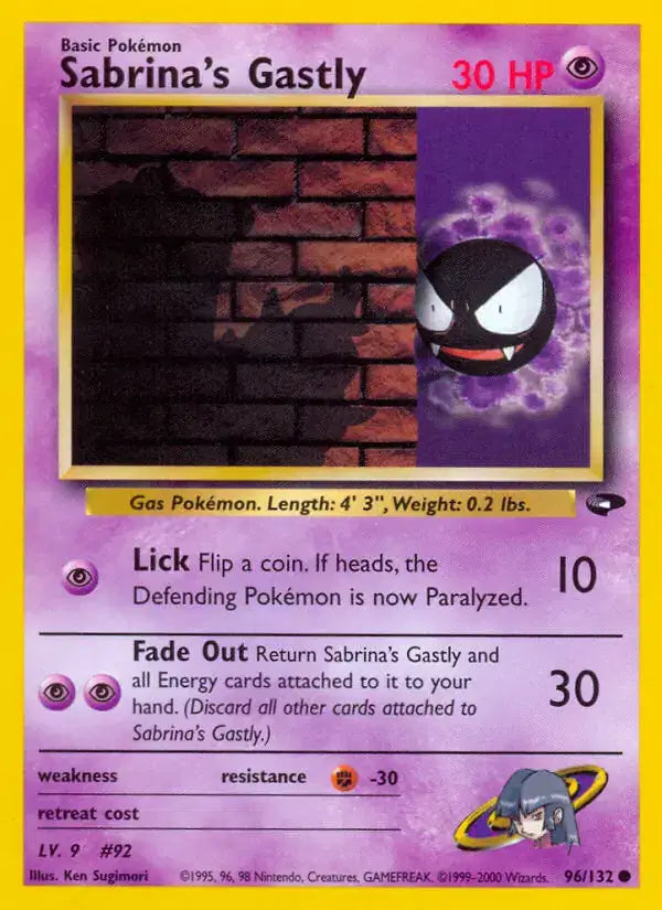 Sabrina's Gastly - 96/132 - Gym Challenge