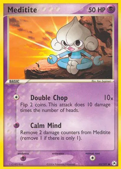 Meditite - 65/101 - EX Hidden Legends